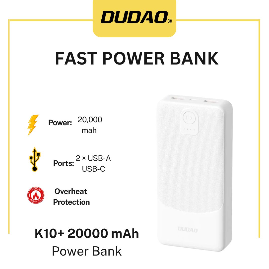 Dudao K10Pro Power Bank 20000mAh Price in Pakistan