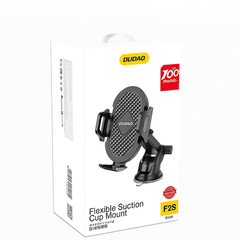 DUDAO F2S Foldable Suction Cup Phone Holder – 360° Rotating Car Mount