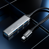 Dudao HUB 4-in-1 USB-C to 4x USB-A (3×USB2.0 / 1×USB3.0) | 6.3cm | Black | A16T