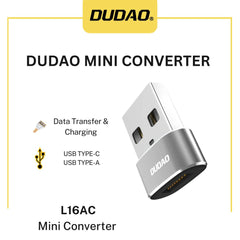 Dudao L16AC USB Type-C to USB Adapter – Black