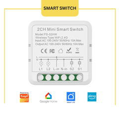 2 Gang WiFi Smart Switch 16A