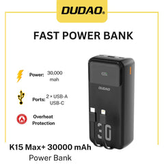 Power Bank 30000mAh – Best Prices in Pakistan | Shop at Dudao.pk
