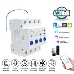 4 Channel Smart WiFi Circuit Breaker 63A