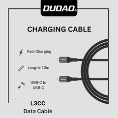 60W Type-C to Type-C Fast Charging Cable – Dudao.pk