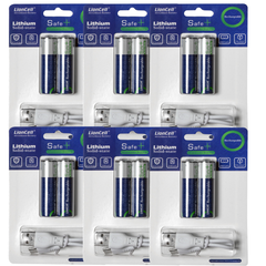 Pack of 6 AA Rechargeable Cells