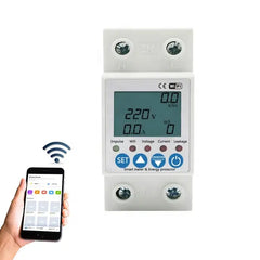 Smart Voltage Protector Breaker (63A + No-Color Display)