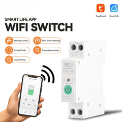 Smart WiFi Circuit Breaker With Voltage Protection 63A 1P+N