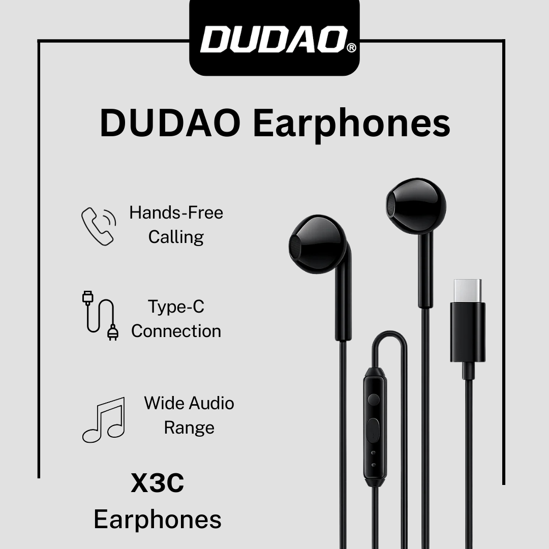 DUDAO X3C (Upgrade) Type-C Wired In-Ear Earphones