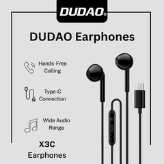 DUDAO X3C (Upgrade) Type-C Wired In-Ear Earphones