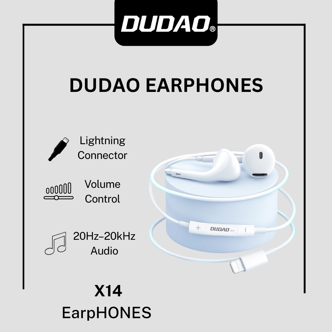 DUDAO X14+ Lightning In-Ear Wired Earphones