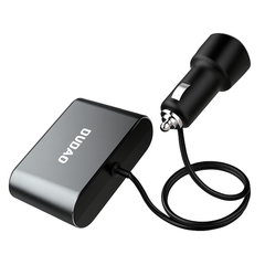 DUDAO R1PRO 3.4A Car Charger With 2USB 3 Lgnitors And LED Display-R1PRO