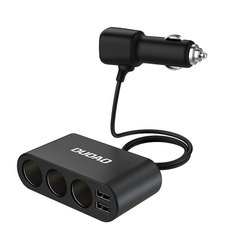 DUDAO R1PRO 3.4A Car Charger With 2USB 3 Lgnitors And LED Display-R1PRO