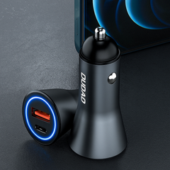 DUDAO R4MAX 55W PD & QC3.0 Metal Car Charger (USB + Type-C)