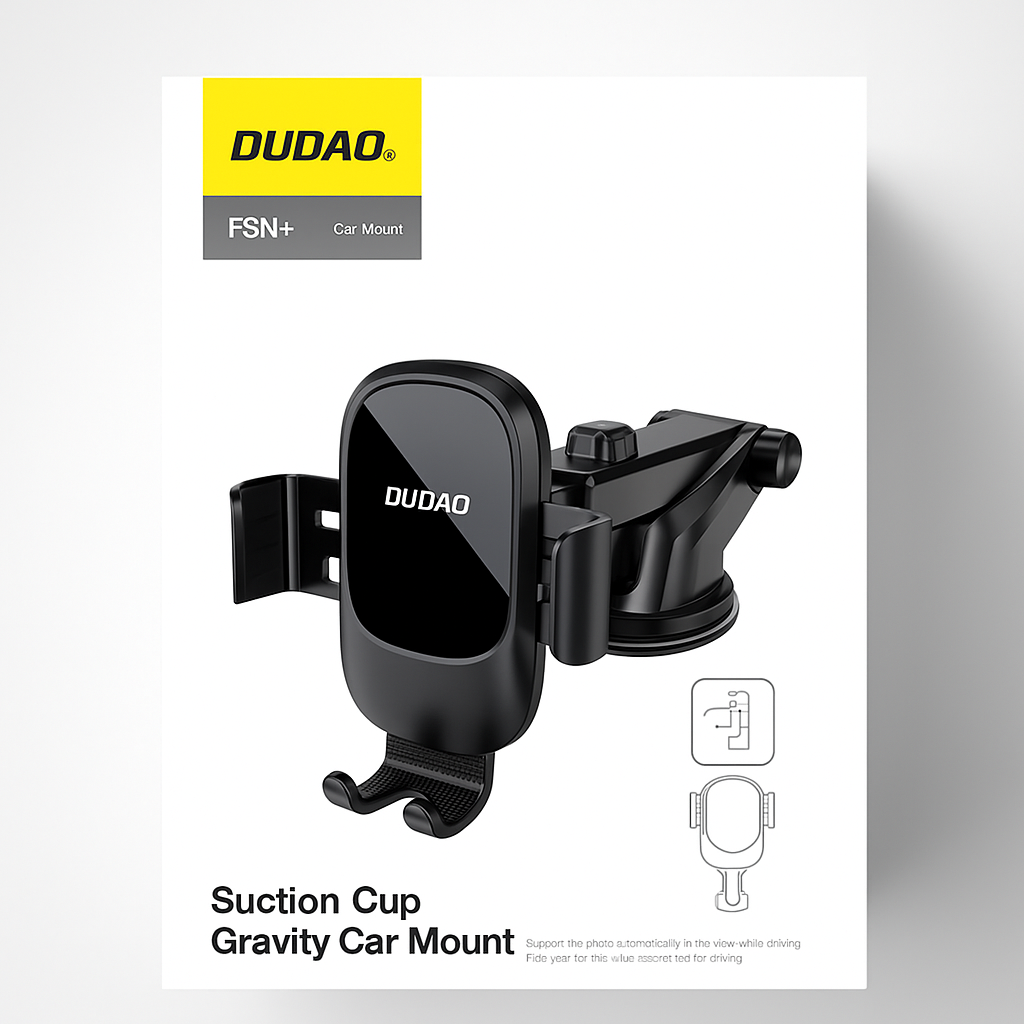 DUDAO F5N+ Suction Gravity Car Phone Holder with 360° Multi-Angle Rotation