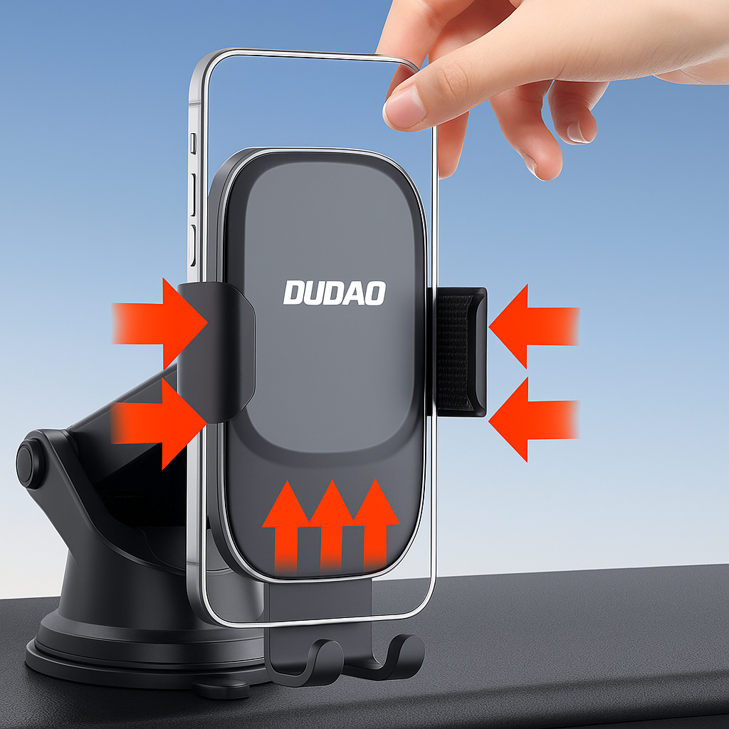 DUDAO F5N+ Suction Gravity Car Phone Holder with 360° Multi-Angle Rotation