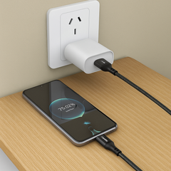 Dudao L3ST USB-A to USB-C 5A Fast Charging & Data Cable 1.2m Braided – Black
