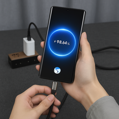 Dudao L20MAX 4-in-1 Charging Cable & Lanyard | USB-A / USB-C / Lightning | 65W PD & QC Fast Charge | 1.5m – Black