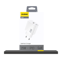 Dudao A27 25 W GaN USB‑C Wall Charger – White
