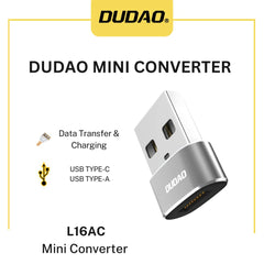 Dudao L16AC USB Type-C to USB Adapter – Black
