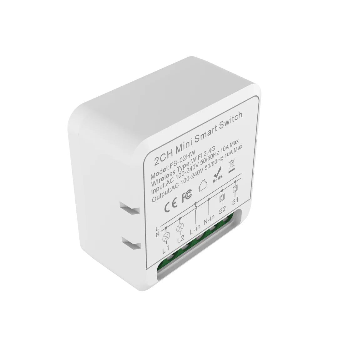 2 Gang WiFi Smart Switch 16A 