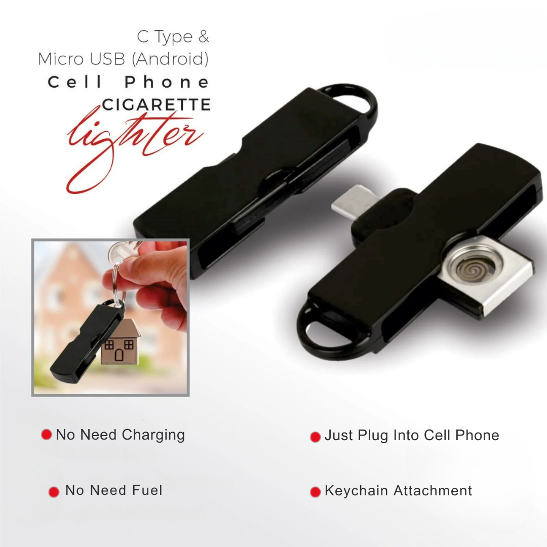 Cell Phone Cigarette Lighter Type-C