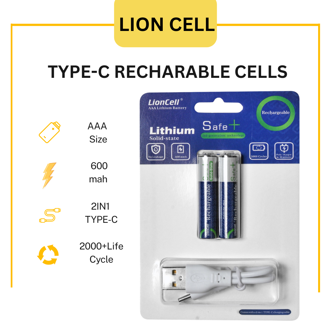 AAA Rechargeable Cells