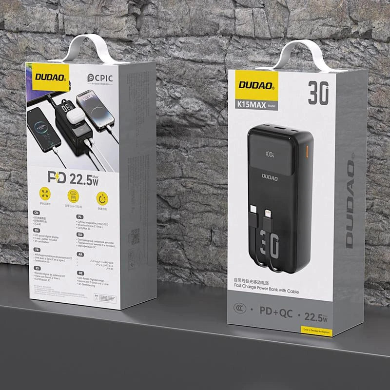 Power Bank 30000mAh – Best Prices in Pakistan | Shop at Dudao.pk