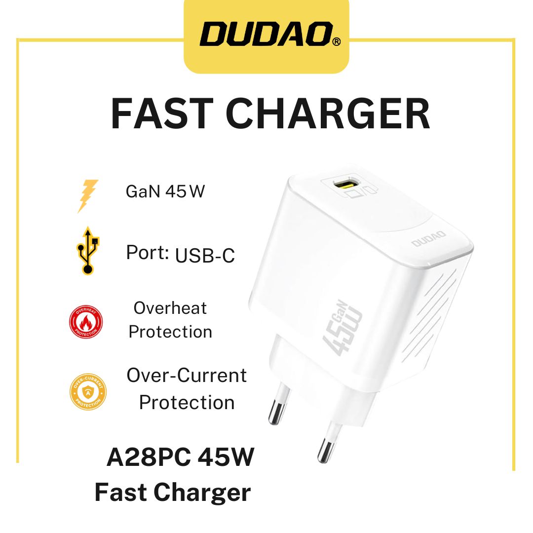 Dudao 45W Charger – 45W Super Fast Charger​ In Pakistan