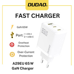 Dudao A29EU 65W Charger​ – Mobile/Laptop Fast Charger Price in Pakista…