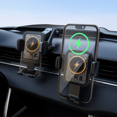 DUDAO 2IN1 15W Fast Wireless Charging Car Holder