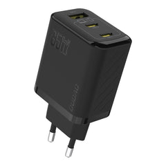 DUDAO A29C 65 W GaN USB-C Wall Charger with USB-A Port and 1.2 m USB‑C to USB‑C Cable – Black